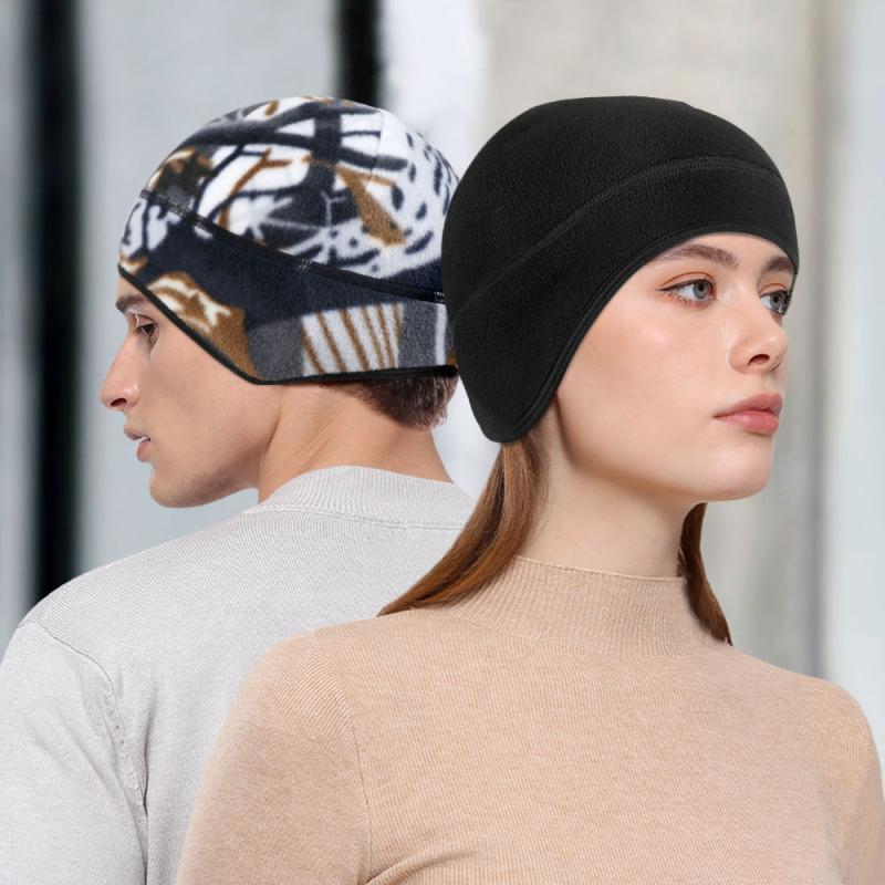 Pălării de iarnă termice din fleece pentru alergare, capace pentru urechi încălzitoare, capace pentru sporturi, schi, snowboard, drumeții, ciclism, schi, windproof, moale, capac pentru bărbați și femei