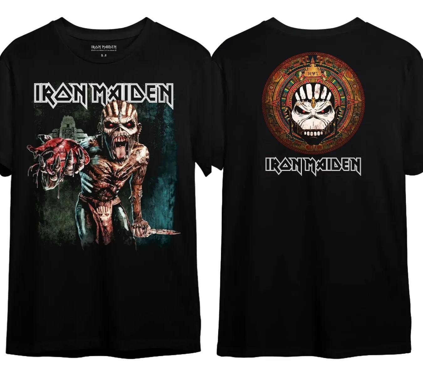 

Летняя Популярная Группа Fer Maiden Iron Maiden Темный Рок Панк Свободная Ретро Оверсайз Футболка с Коротким Рукавом Женская Одежда Графические Футболки 4XL