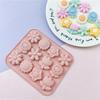 12 Cavities Flower Silicone Molds Fondant Molds for Epoxy Resin Making Soap Cake Decoration Candy Chocolate Baking Tool