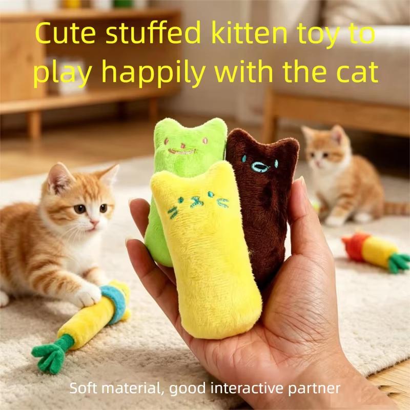 Catnip Toys Games for Cats Pillow Interactive Cat Toy Catnip Pet Supplies Pillow Thumb Teeth Grinding Bite Mint Cat Toy MMWJ102