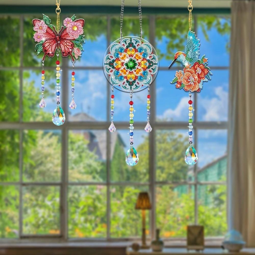 Acrylic DIY Drawing Double Sided DIY Craft Painting Kit Garden Hanging Decor