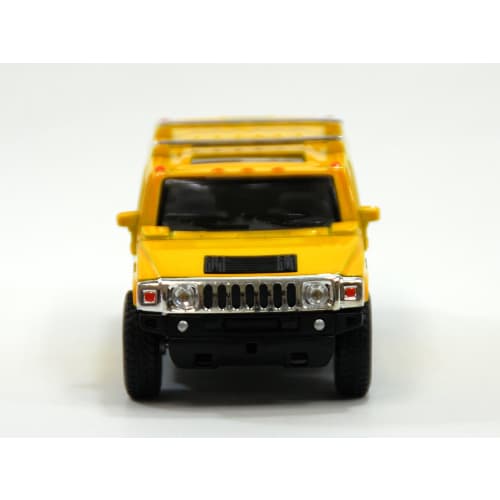 KiNSMART 1:40 Hummer H2 SUV Yellow Window Box 200-527