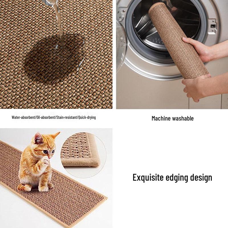 Leinen Rutschfeste Treppenmatte - Anpassbare Fußmatte für Hauseingänge