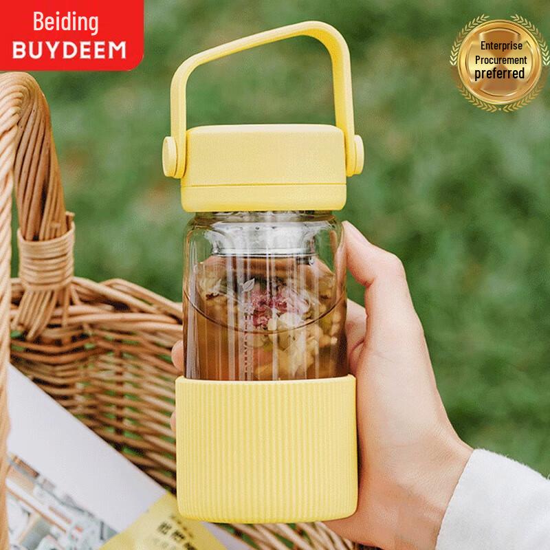 Buydeem Portable Tea Infuser Glass Cup