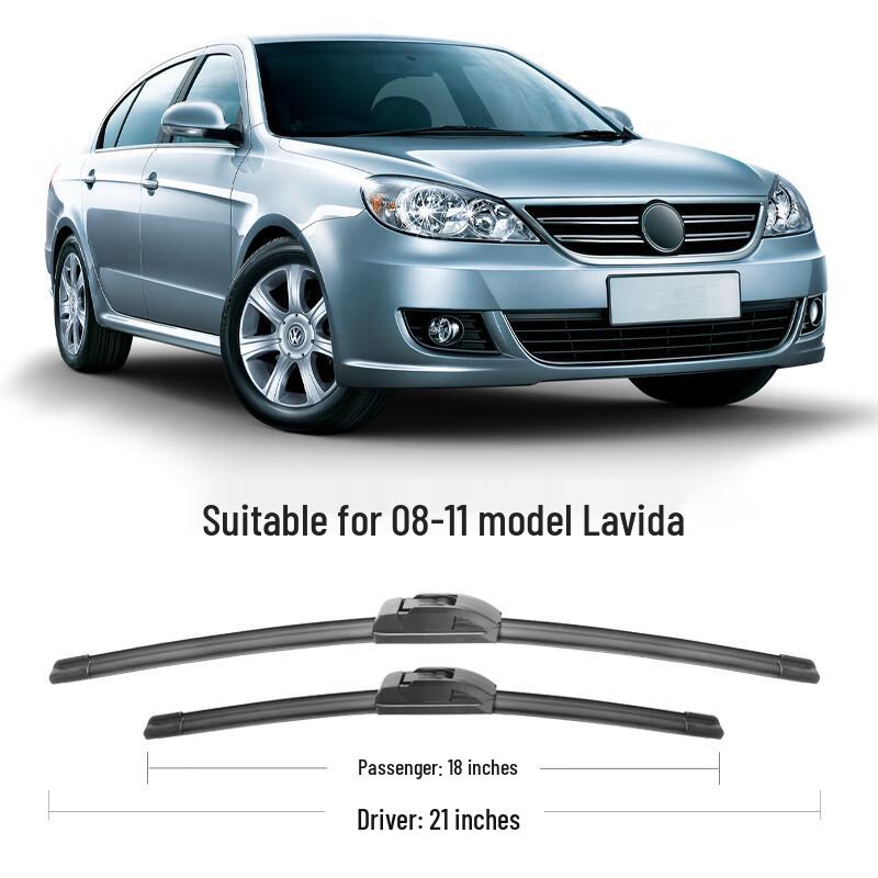 Compatible Wiper Blades for 2008-2009 Volkswagen Lavida, 10-Pack Framed Wiper Blade