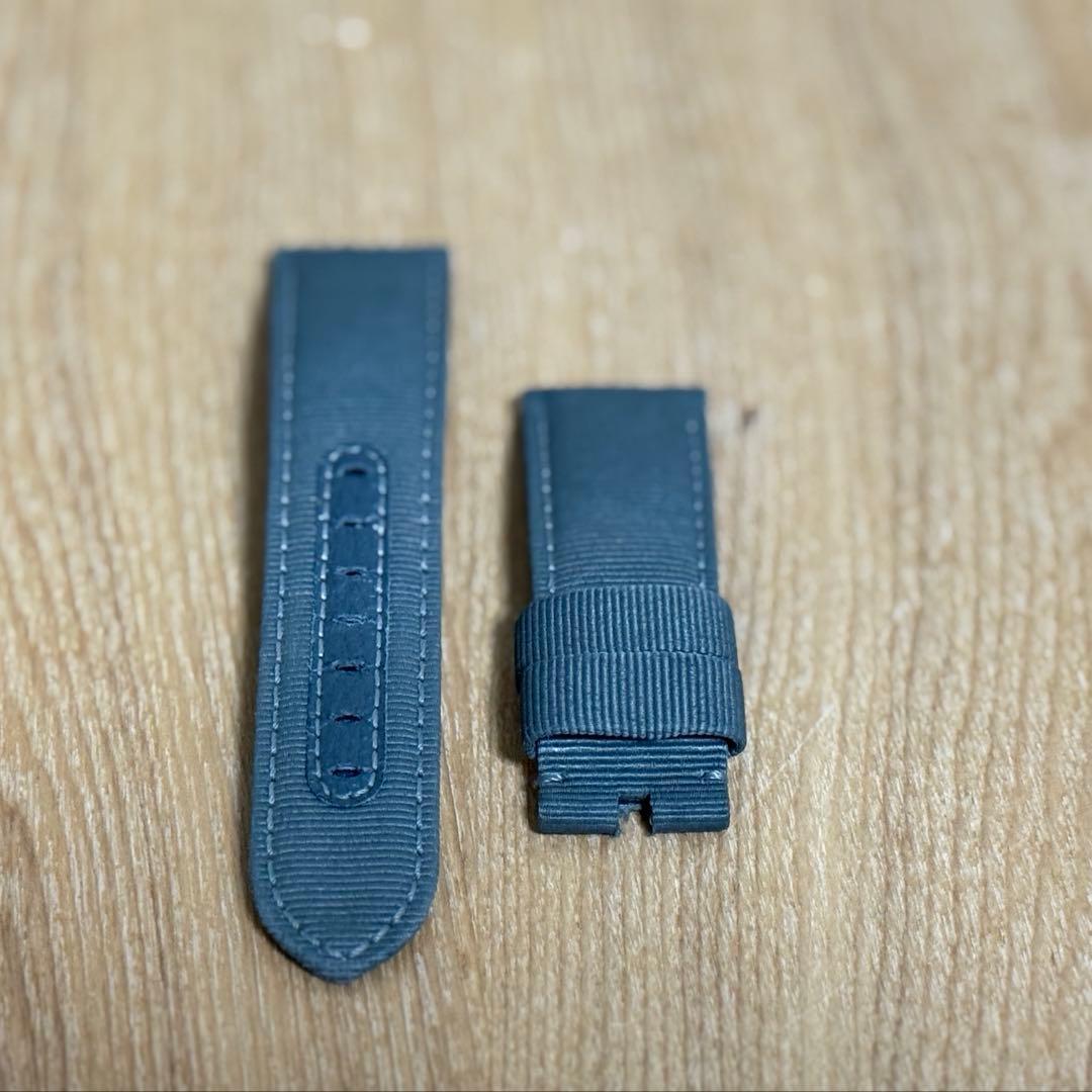 Used Panerai genuine belt gray textile strap