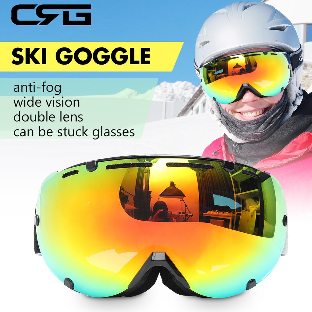 Frameless Snowboard Snowmobile Professional Ski Goggles Anti Fog Windproof