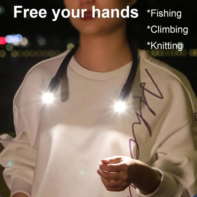 1 rechargeable and adjustable neck reading light bookshelf gift with 3 lighting modes