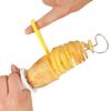 1Set Stainless Steel Plastic Rotate Potato Slicer Twisted Potato Spiral Slice Cutter Creative Vegetable Tool Kitchen Gadgets 3