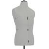 VidaXL Mannequin de couture ajustable pour homme Gris Taille 37-45