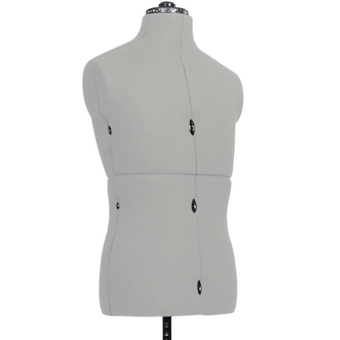 VidaXL Mannequin de couture ajustable pour homme Gris Taille 37-45