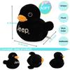 Jeep Text Logo Plush Duck in Black Perfect for the Enthusiast Been Ducked - You've (Black)