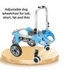 Cadeira de Rodas para Cachorro Cadeira de Rodas para Gato Retrátil Leve Veículo Assistido para Caminhada de Animal de Estimação Transportador de Animal de Estimação