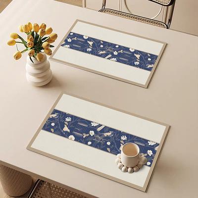Tischset, Esstischkissen, wasserdichte und ölbeständige Einwegmatte, Haushaltsgeschirrmatte, Untersetzer, wärmeisolierende, hochtemperaturbeständige Matte