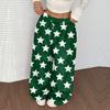 Women's Casual And Fashionable Printed Elastic Waist Loose Wide Leg Pants