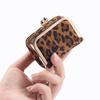 New leopard print cowhide mouth gold bag diamond ring jewelry bag mini ring necklace earrings jewelry box coin change bag