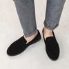 Fashion Casual Leather Men's Loafers Mens Walking Shoes Soft Sole Slip-on Business Shoes Moccasins Lightweight Breathable Casual Shoes