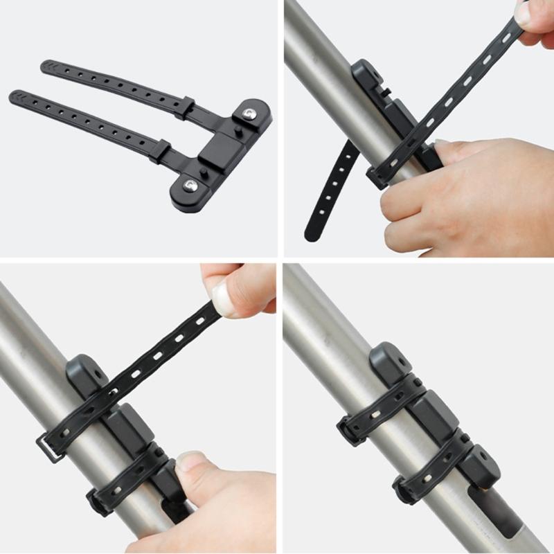 Bike Bottle Cage Mounting Base Black Non-Hole Mounting Clip with Screw Wrench Set MTB Bike Kettles Stand Base Widely Use
