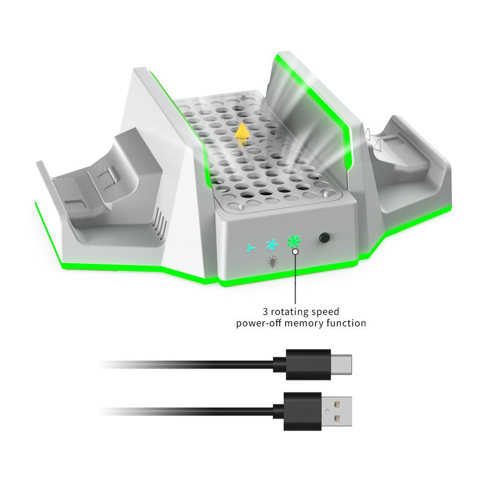 DOBE Xbox Series S Cooling & Charging Dock with Dual Battery Controller Stand (TYX-0663D)