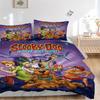 Set de așternut Scooby-Doo Mystery Solvers Husa pentru plapumă Cadou pentru dormitor, Include 1 husă și 2 fețe de pernă, Fără umpluturăB333