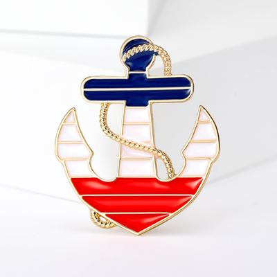 Tropf Anker Brosche Legierung High-End Temperament Herren und Damen Anzug Corsage Pin Zubehör