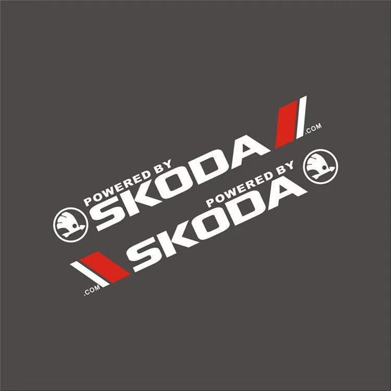 NADH5 Car Body Decor Decals Car Door Side Stripes Stickers For Skoda Octavia A5 A7 RS Fabia Superb