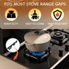 Pair  Kitchen Stove Counter Gaps Cover Steel Oven Gaps Shielding Easy Clean Ranges Side Fillers Stove Side Gaps Fillers Set
