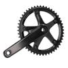 Aluminiumlegierung 144 BCD 48T Single Speed Kurbelgarnitur Fahrrad Kurbelarm Fahrrad Kurbelarm Set Schwarz