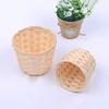 Neu Handgemachte Bambus Garten Blumentopf Weidenkorb Stroh Patchwork Wicker Rattan Seegras Lagerung Organizer