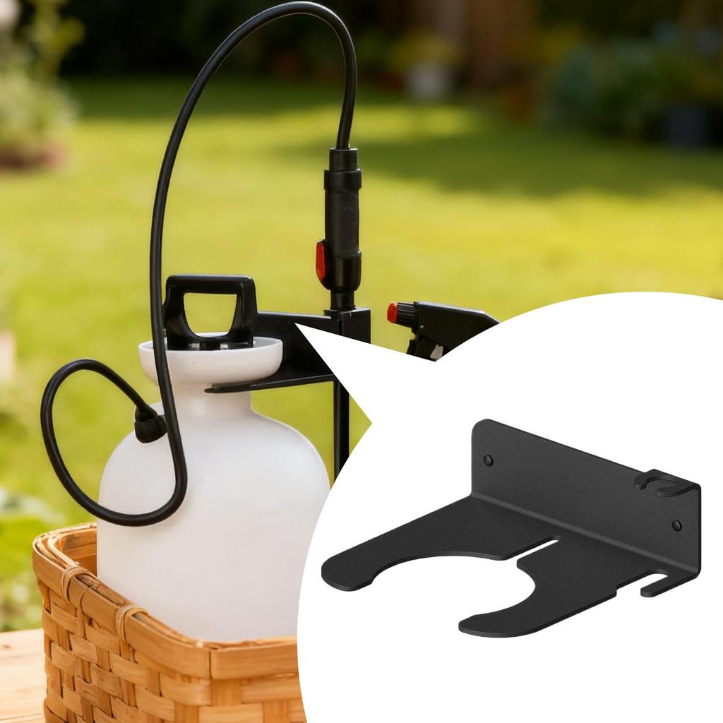 Garden Tool Organizer Wall Mounted Pump Sprayer Storage Bracket Wall-Mounted Garden Tool Organizer For Yards Porches Gardens