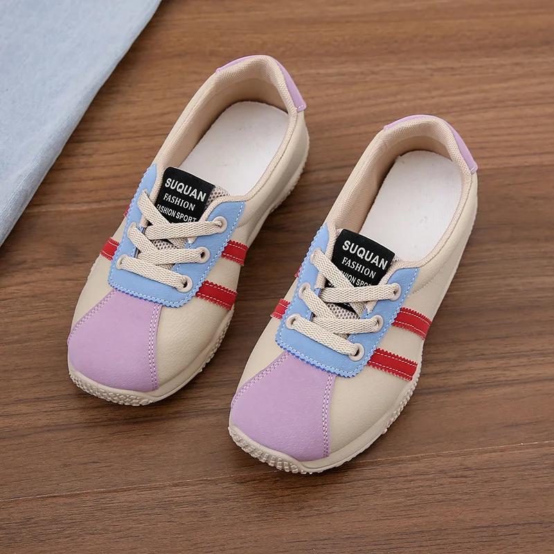 Fashion New Women Platform Sneakers Fashion Round Toe Casual Lace Up Sports Shoes Woman Non Slip Walking Shoes Ladies One-pedal Loafers