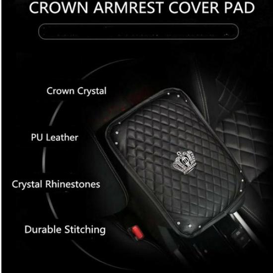 Car Accessories Leather Armrest Cushion Cover Center Console Box Pad Protector