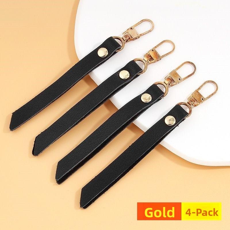 Detachable Leather Zipper Pulls Head for Bags Clothes Outerwear Replacement Accories Home Sewing DIY Materials Tools