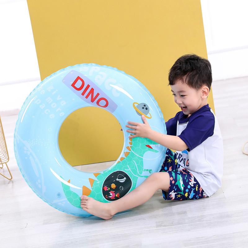 And Adult Childrens Cartoon Mermaid Dinosaur Thickened Inflatable Swimming Ring