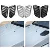 Car Hood Vent Cover Decoration Sticker Abs Material Black/silver/carbon Fiber Universal Fit
