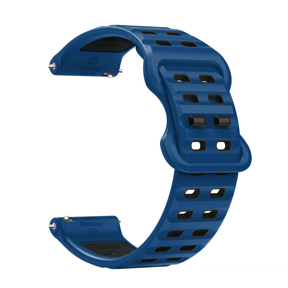 22mm Two-Color Silicone Watch Band for Huawei, Samsung, Garmin, Huami, Coros, Suunto, Xiaomi