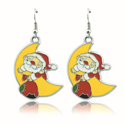 Chic European & American Santa Claus Christmas Earrings