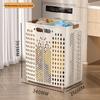 Extra Large Foldable Laundry Basket with Wheels - High Capacity, Movable & Durable