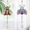 Good-6 Pieces Wind Spinner DIY Painting Wind Chime Double Sided Paint Hanging Ornament For Garden (Bees + Insects + Birds)