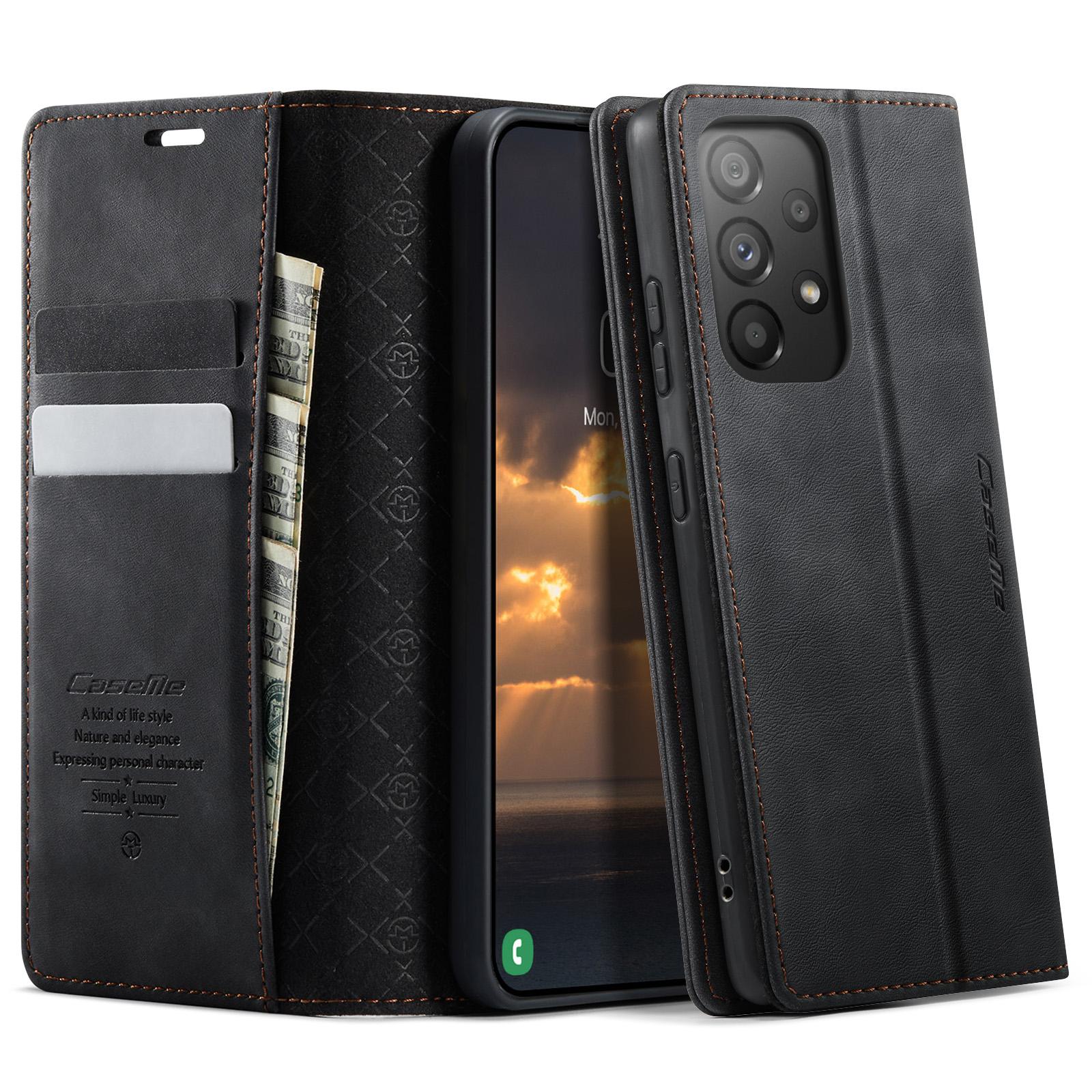 

Чохол для Samsung Galaxy A33 5G CASEME Серія 033 RFID-блокування Гаманець Підставка Шкіряний чохол з текстурою теляти B