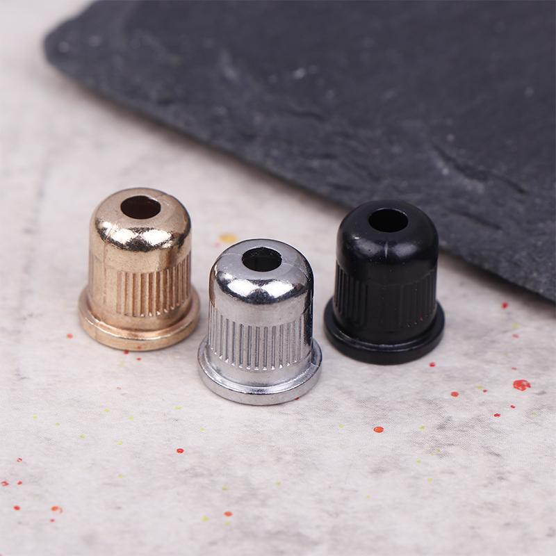6Pcs Electric Guitar Metal Through Body Bass Strings Ferrules String-Through Body Ferrules For Electric Bass Electric Guitar
