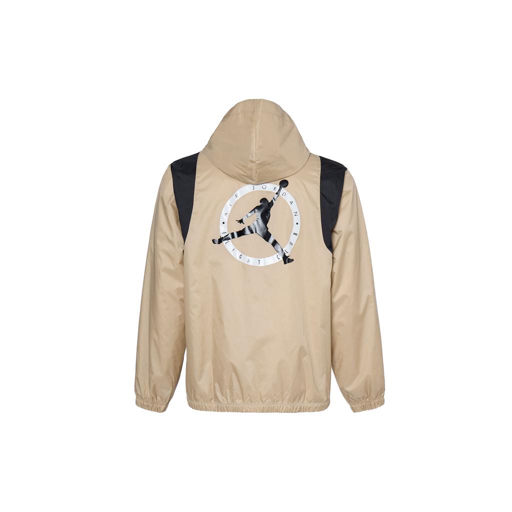 Jordan Color-Block Zip-Up Hooded Breathable Casual Jacket Men Jackets Desert-Yellow DV7601-277