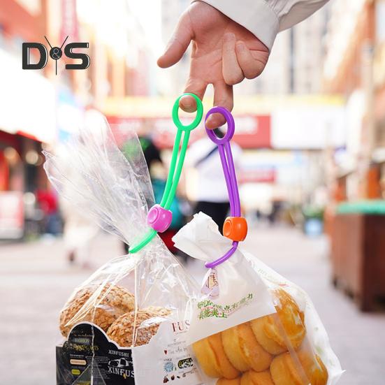 2 Pcs Buckle Snack Bag Sealing Ties Good Seal Dustproof Dustproof Bag Mouth Sealing Straps