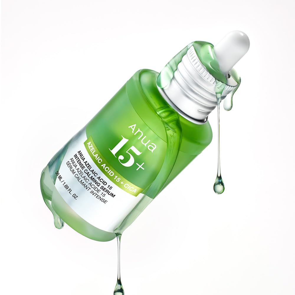 ANUA Azelaic Acid 15 Intense Calming Large Capacity Sebum Pore Azelaic For Combination and Oily Skincare Serum, 50ml, Serum, Oil-Moisture Balance,