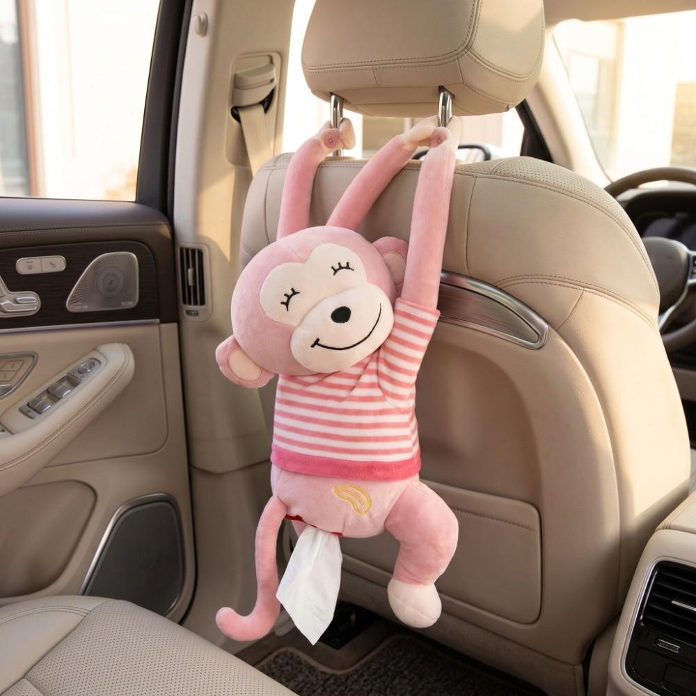 Plush, PP cotton Monkey Plush Tissue Box  Road trip convenient tissue access