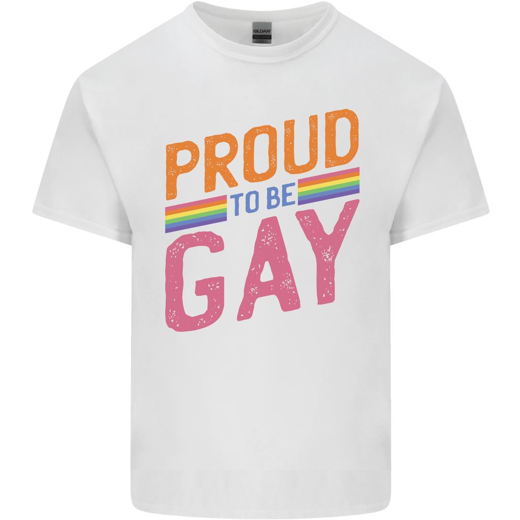 LGBT Pride Awareness Proud To Be Gay Unisexs Light Cotton TShirt