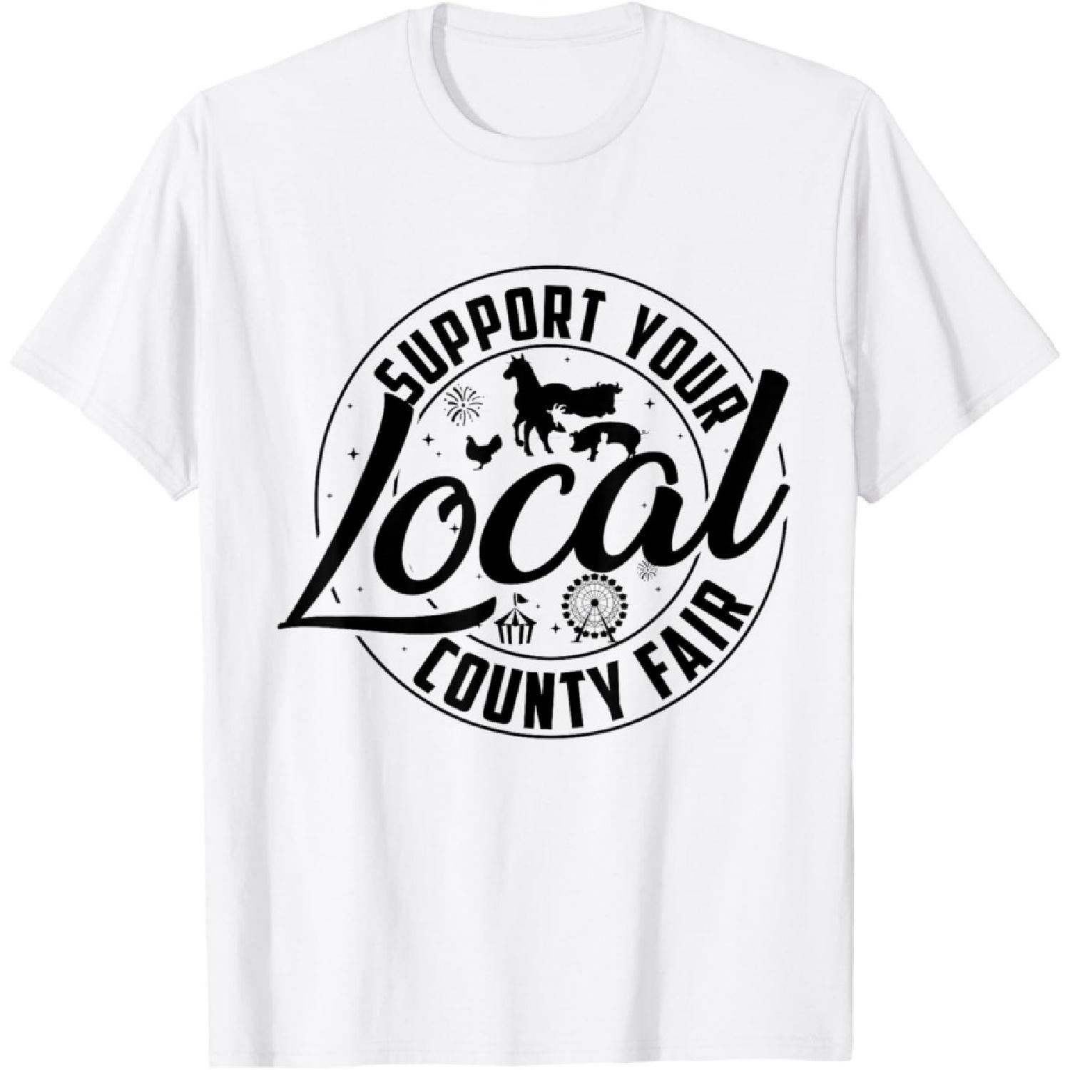 Поддержите животных, ферму и цирковой шатер вашей местной окружной ярмарки Футболка S