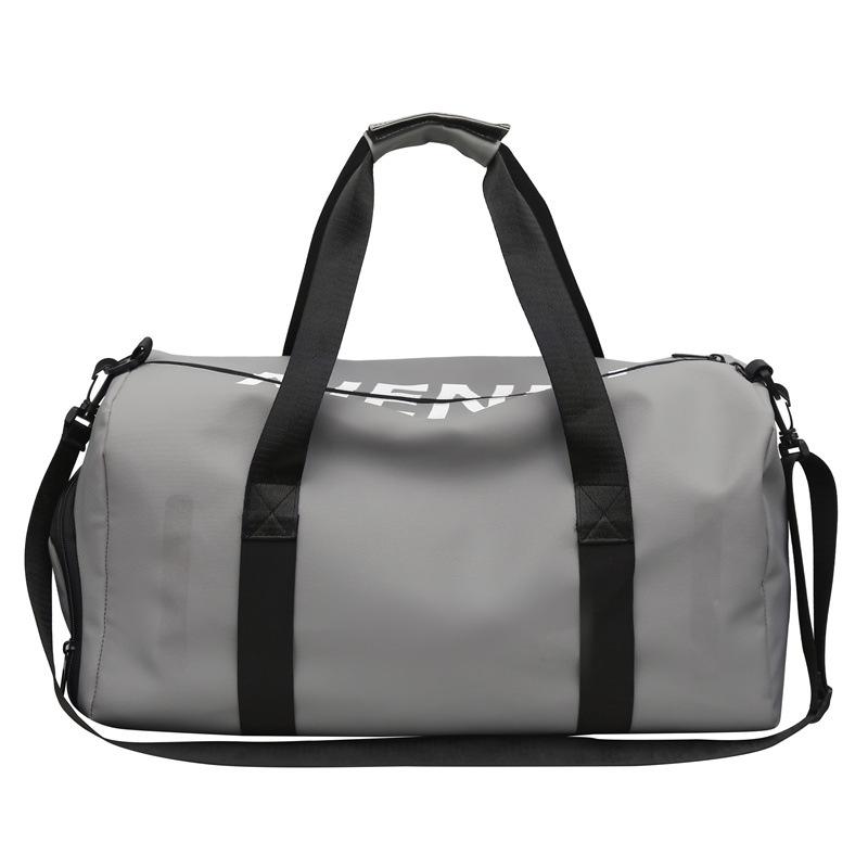 Sports bag trendy couple large-capacity portable travel bag dry and wet separation sleeve pull rod moving fitness bag