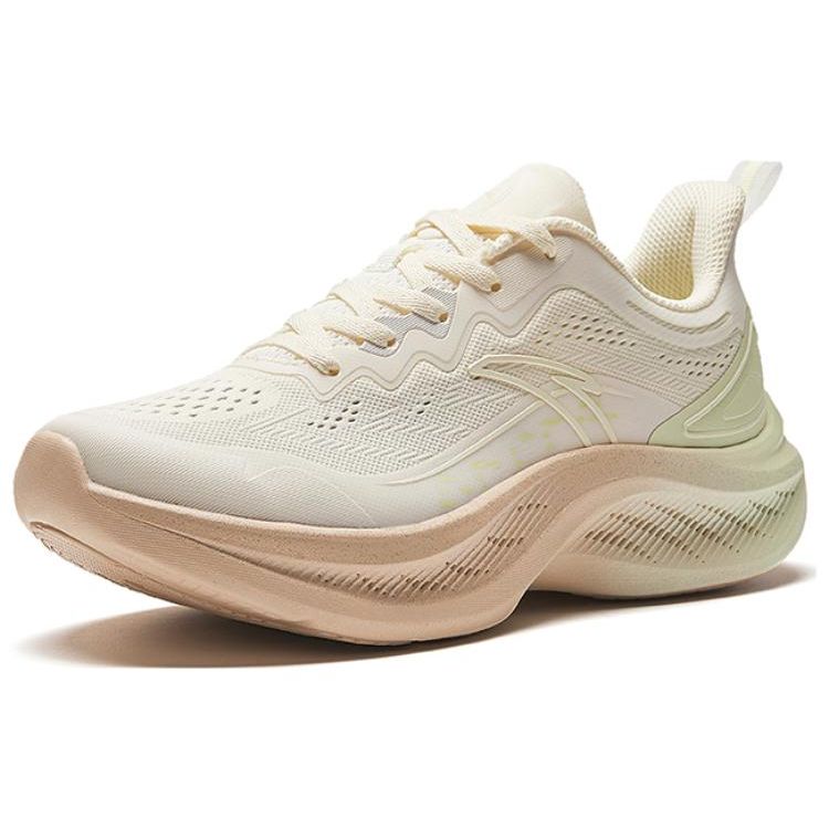 Anta Feiyun Comfortable Simple Versatile Breathable Lightweight Low-Top Running Shoes Women Sneaker White Pink 922525574F-5