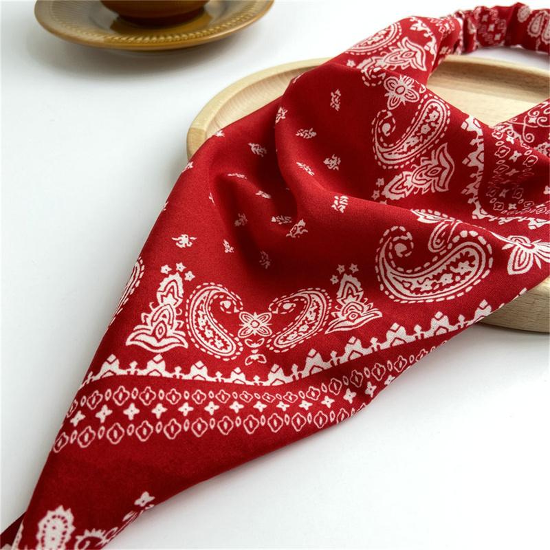 Gomas Elásticas para el Pelo Diadema Estampado de Flores Bufanda para el Pelo Bandanas Triangulares Florales